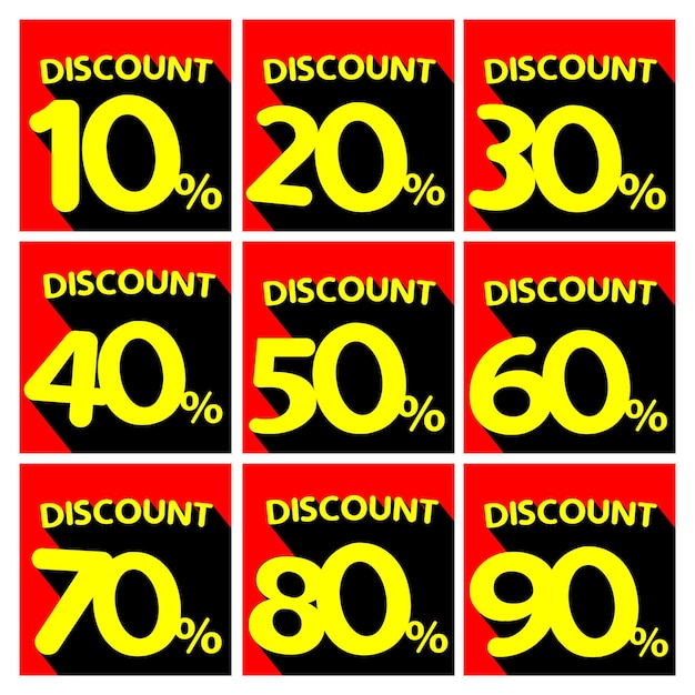 Vector discount package set