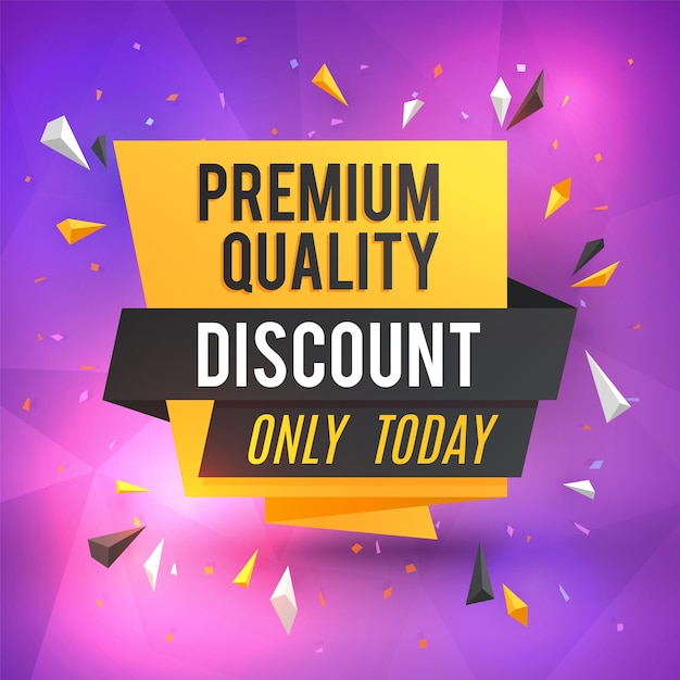 Discount poster template