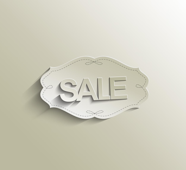 Discount sale labels, vector design.