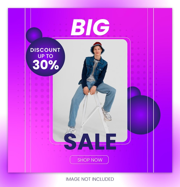 discount sale social media post