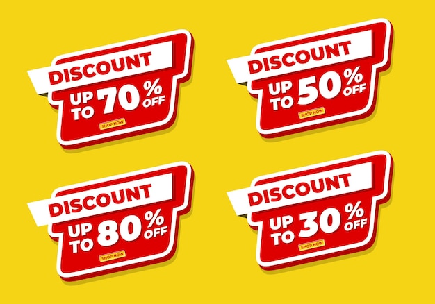 Discount Sale up to 70 50 30 80 off template Mega sale banner