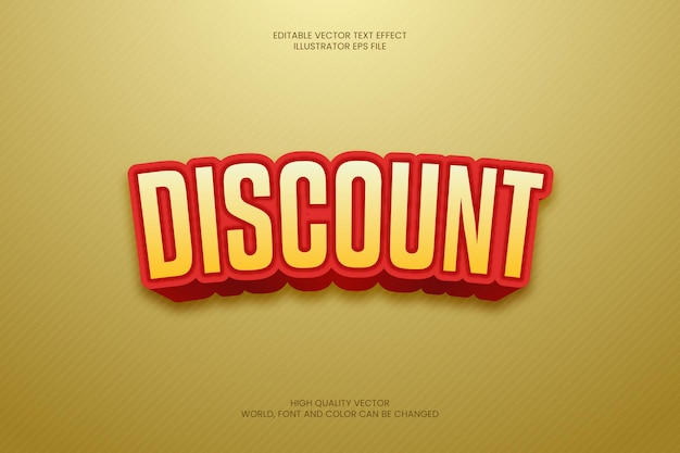 discount style text effect