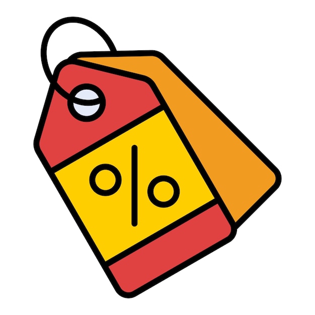 Vector discount tag icon