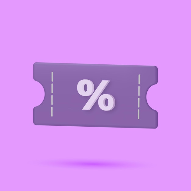 Vector discount tag realistic 3d illustration