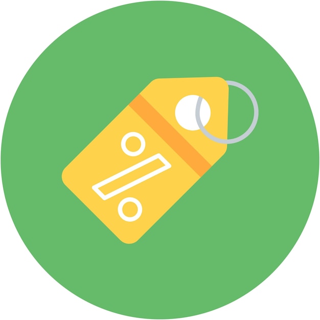Discount Tag Vector Illustration Style