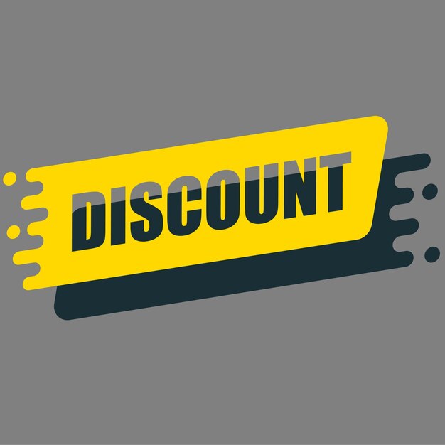 Discount tag with special offer sale sticker label.