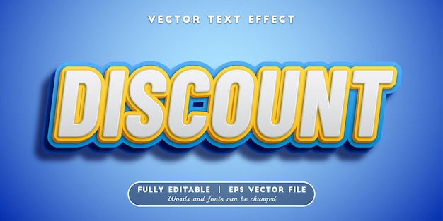 Discount Text Effect, 3D Text Style