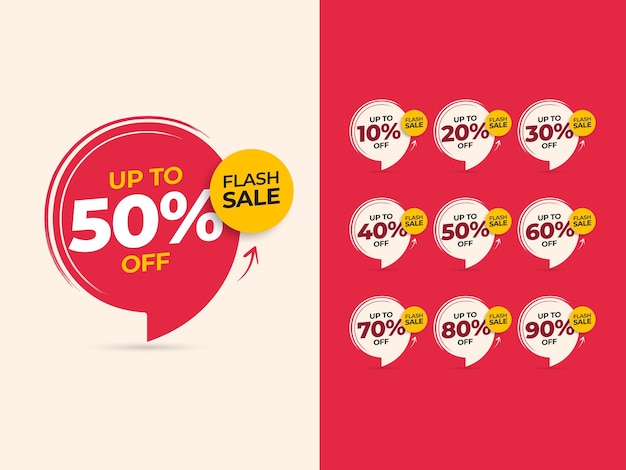 Vector discount up to 50 special offer banner template