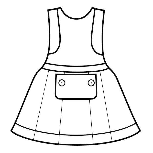 Discover a versatile apron outline icon vector perfect for culinary and lifestyle designs