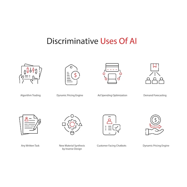 Discriminatieve AI gebruikt vectoriconen om ethische implicaties te begrijpen