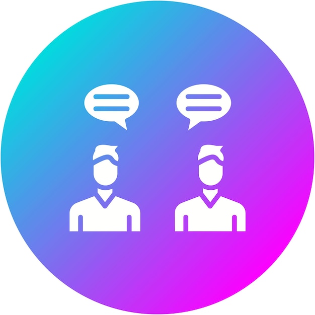 Discussion vector icon Can be used for Communications iconset