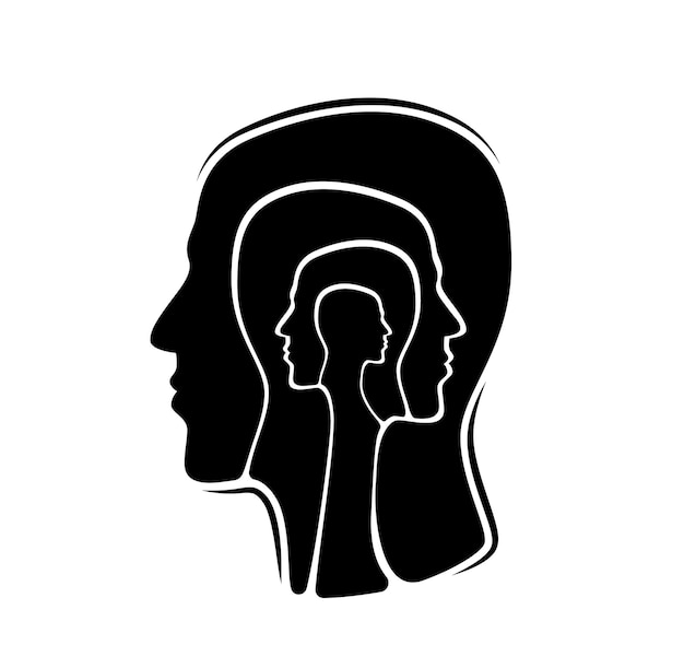 Disease ailment psychology head mind silhouette