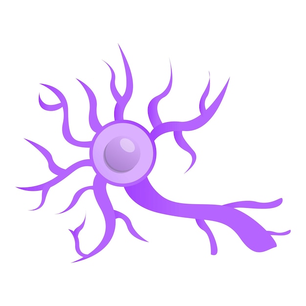 Disease neuron icon Cartoon of disease neuron vector icon for web design isolated on white background