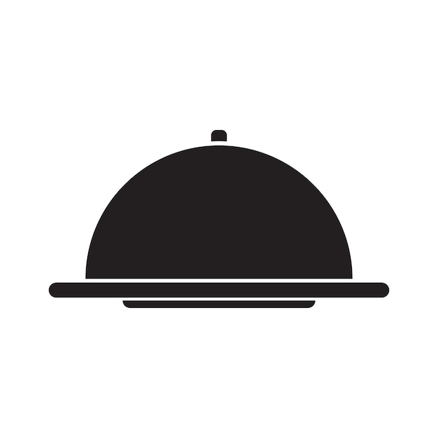 Dish or Tray Food Icon Design Illustration