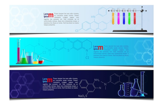 Vector dishes of the chemical laboratory vector illustration