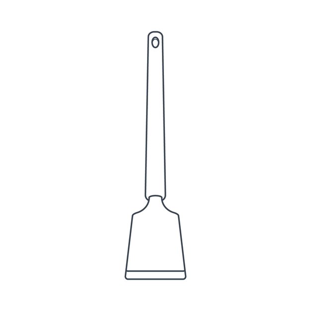 Premium Vector Dishes kitchen spatula for turning food line art