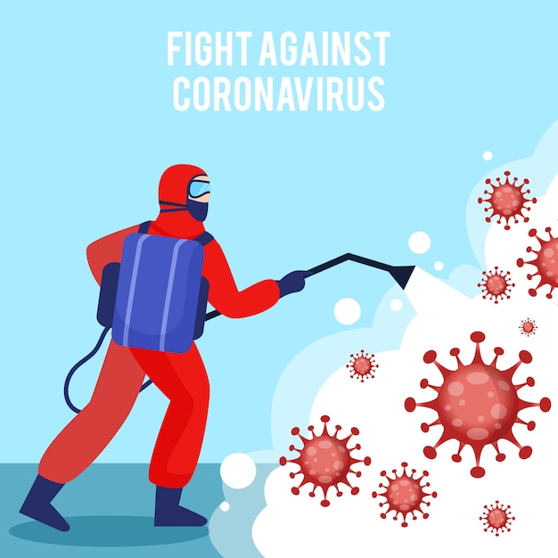 Spray disinfettante per contro il coronavirus