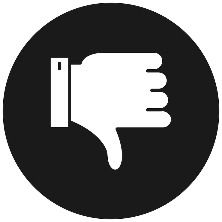 Vector dislike vector icon can be used for communications iconset