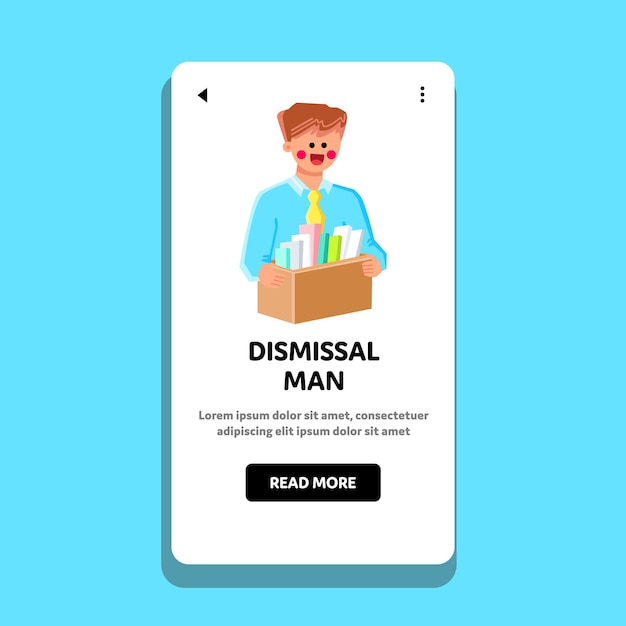 Dismissal man vector