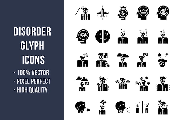 Disorder Glyph Icons