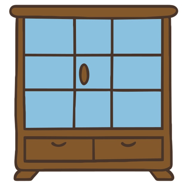 Vector display cabinet icon