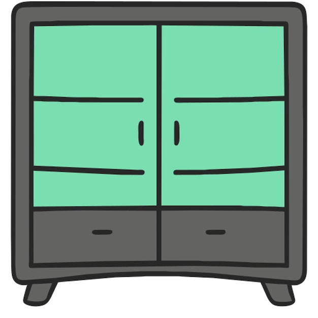 Vector display cabinet icon