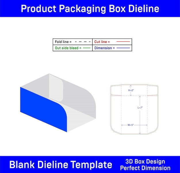 Vector display counter box template