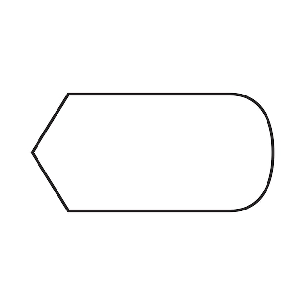 Display flow chart Shape element for process layout diagram illustration