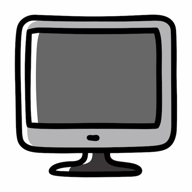 手描きドゥードルアイコンを表示する 隔離された白い背景 18