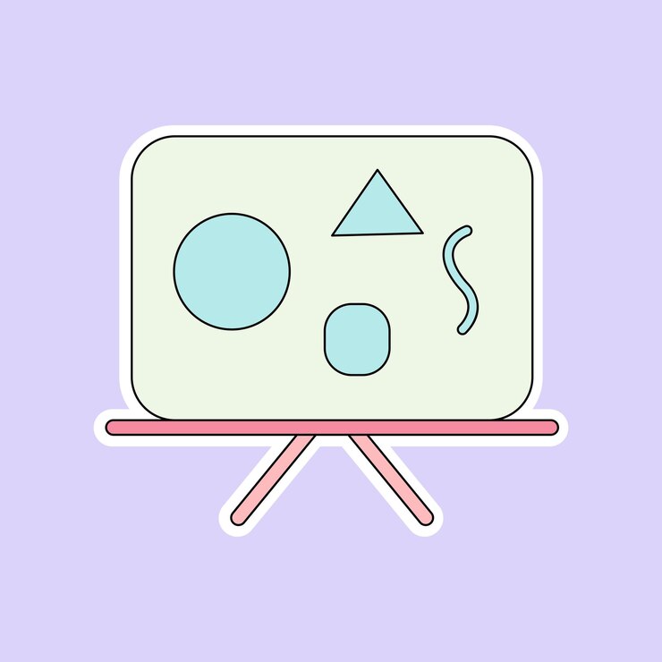 Vector display isolated on soft purple background