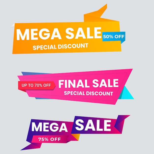 a display of signs for super sale with a banner that says super sale