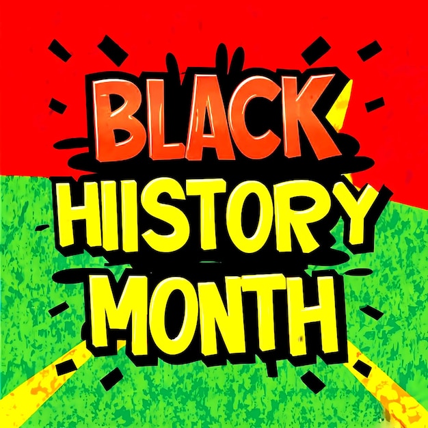 Vector a distinctive vector banner design in honor of black history month