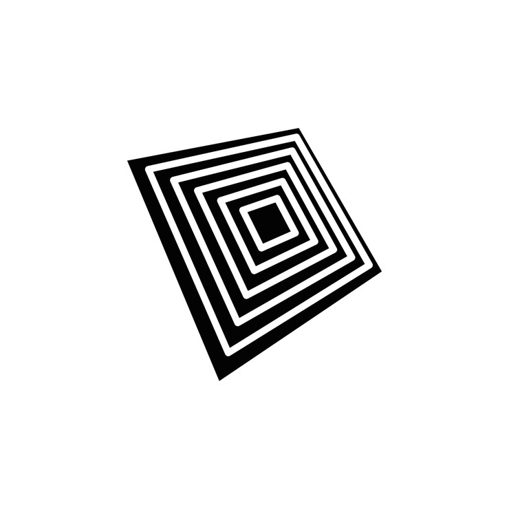 Vector distort icon vector flat thin line illustration