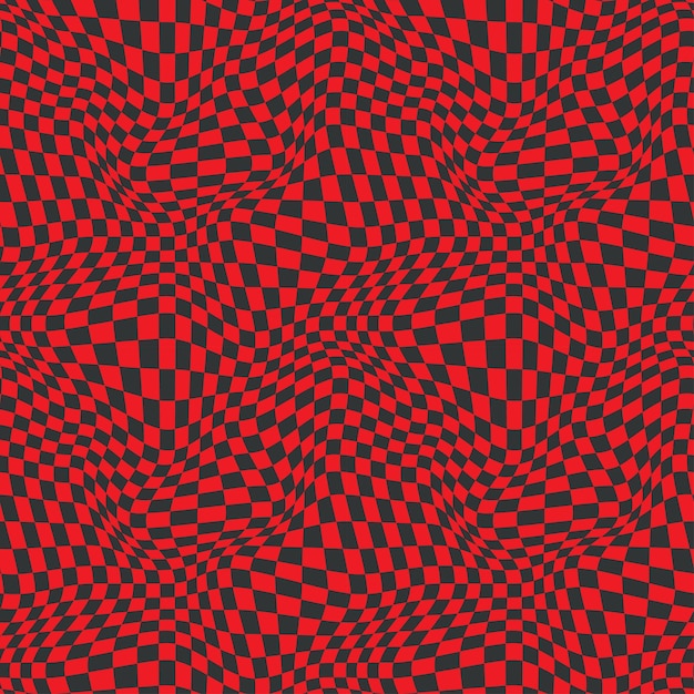 Distorted checkered pattern abstract background design