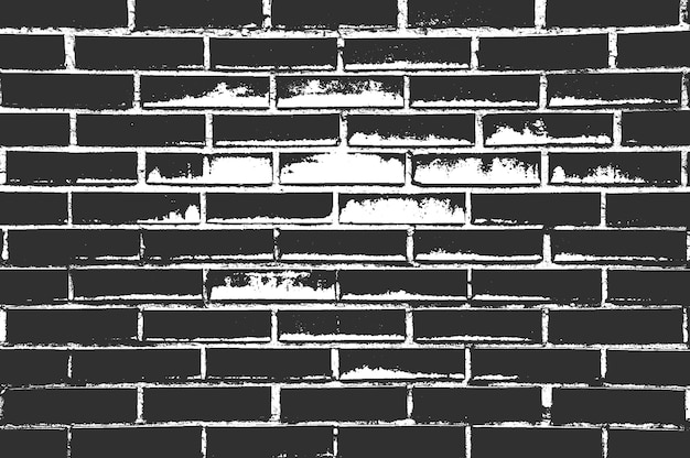 Vector distress old brick wall texture