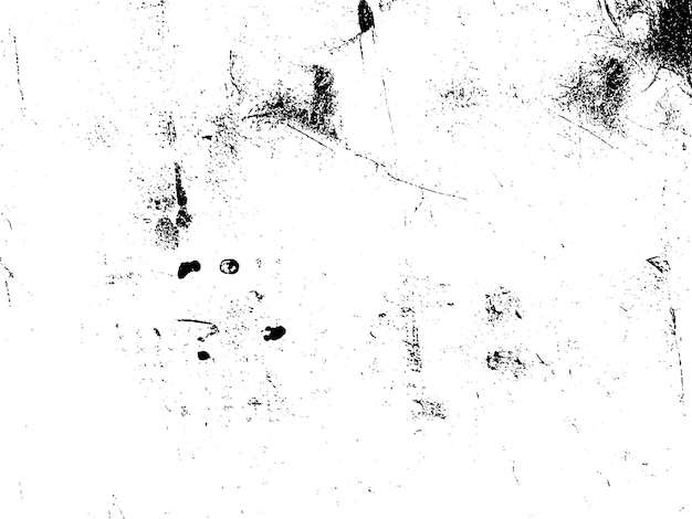 Distressed Black and White Grunge Background with Messy Texture and Empty Space for Copy