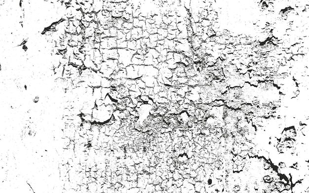 Vector distressed overlay texture of cracked concrete