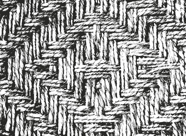 Distressed overlay texture of weaving fabric