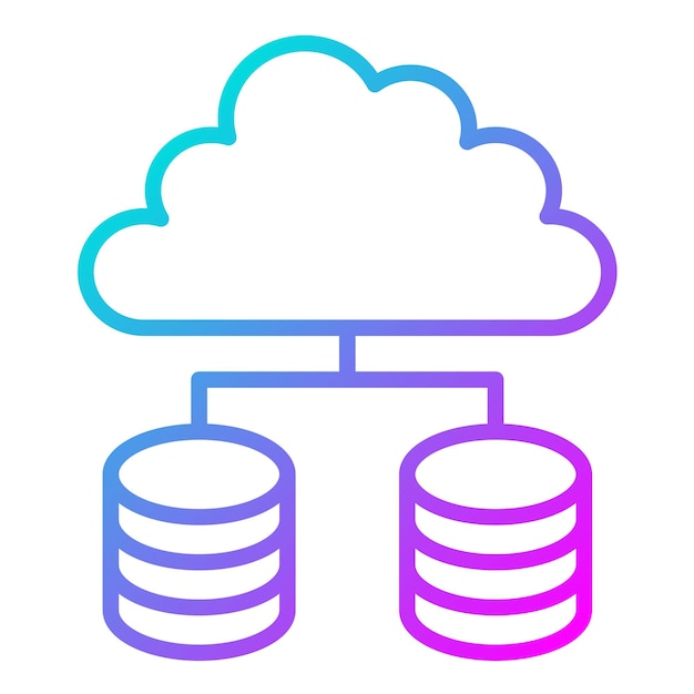 Vector distributed data vector illustration style