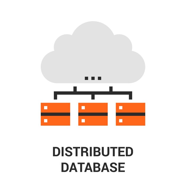 Distributed database icon