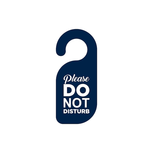 Do not disturb Door hanger