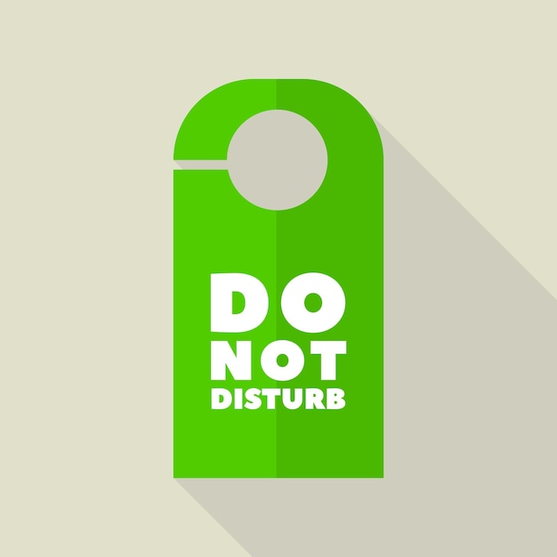 Vector do not disturb hanger icon flat illustration of do not disturb hanger vector icon for web design