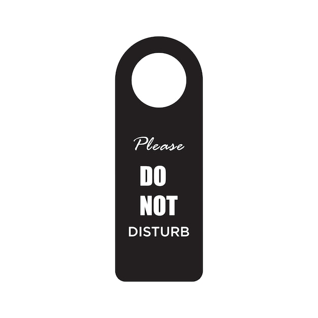 Vector do not disturb icon vector logo template