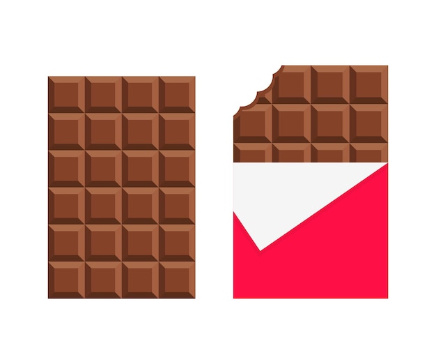 Vector dit is een chocoladereep