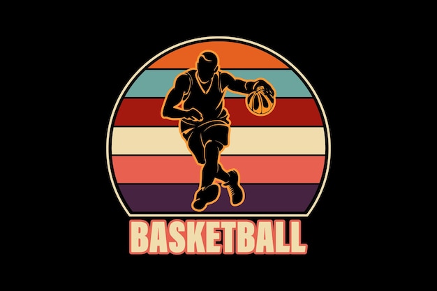 Dit is een hoogwaardige basketbal T-shirt ontwerp vectorillustratie