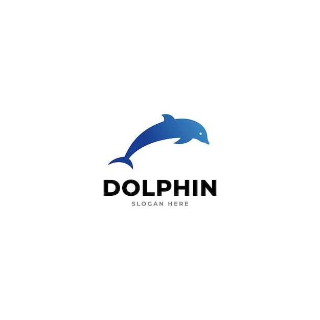 Dit is een modern logo van Dolphin