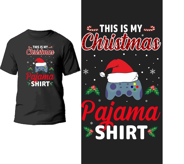 dit is het ontwerp van mijn kerstpyjamashirt.