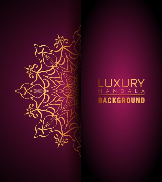 Dit is luxe decoratieve mandala-logo-achtergrond, arabesk-stijl.