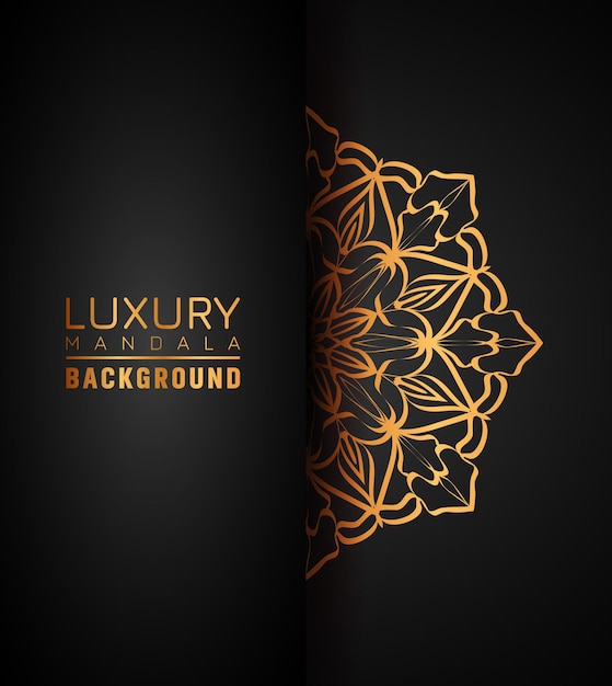 Dit is luxe decoratieve mandala-logo-achtergrond, arabesk-stijl.
