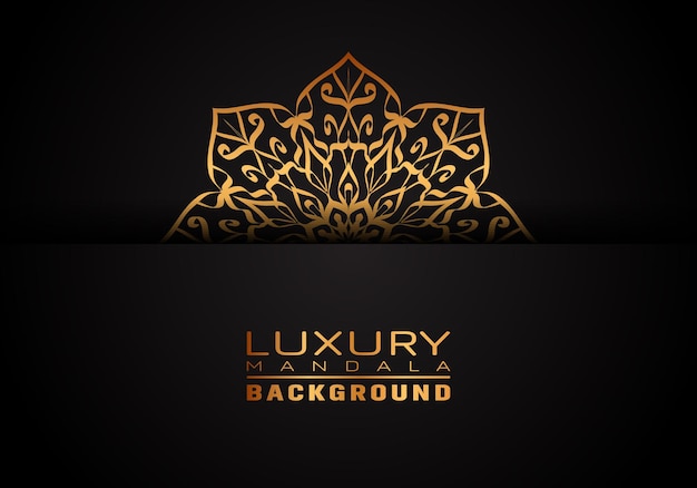 Dit is luxe decoratieve mandala-logo-achtergrond, arabesk-stijl.